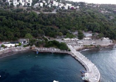 Jetty from Incilipinar Beach - aerial view of jetty